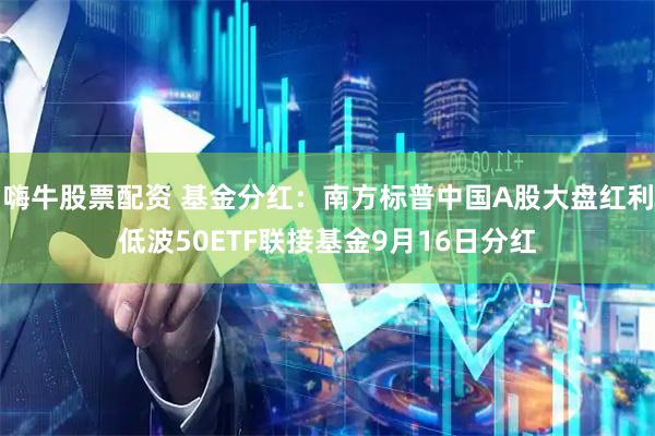 嗨牛股票配资 基金分红：南方标普中国A股大盘红利低波50ETF联接基金9月16日分红