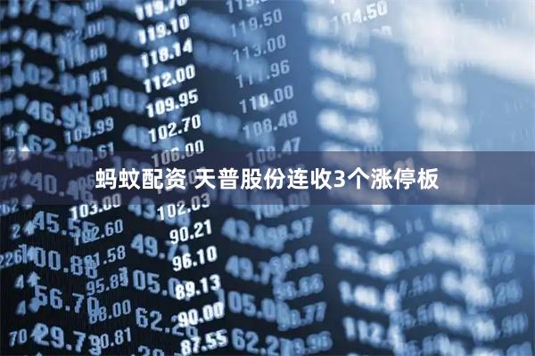 蚂蚊配资 天普股份连收3个涨停板